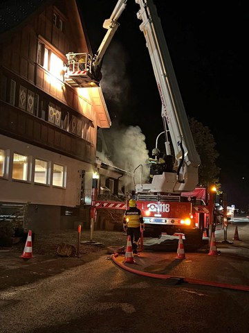 Brand Bahnhof Wasserauen