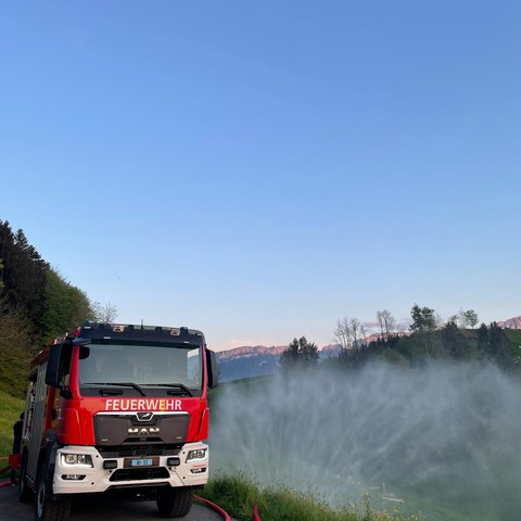 MAN mit Hydroschild. Vergrösserte Ansicht