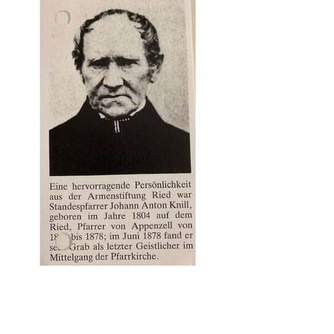 Pfarrer Johann Anton Knill. Vergrösserte Ansicht