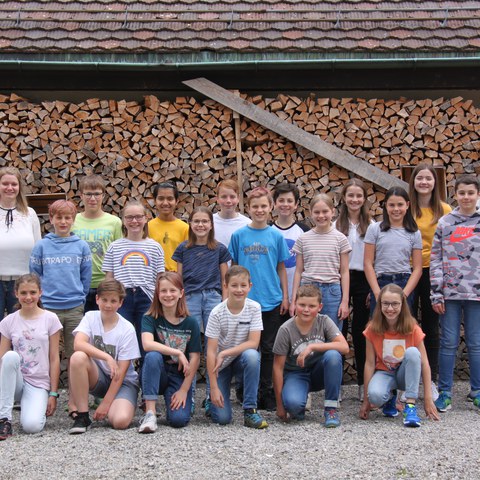 Bild 1   Klasse 6b von Carmen Walt, Primarschule Hofwies. Vergrösserte Ansicht