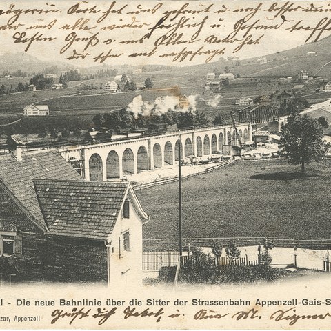 Das neue Viadukt, 1904. Vergrösserte Ansicht