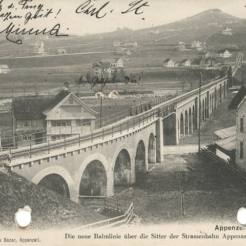 Das neue Viadukt, 1904. Vergrösserte Ansicht