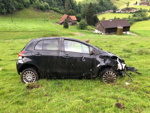 Selbstunfall mit Personenwagen