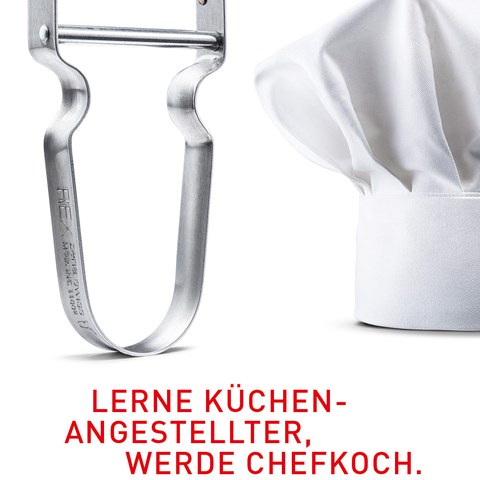 Sujet Kuechenangestellter. Vergrösserte Ansicht