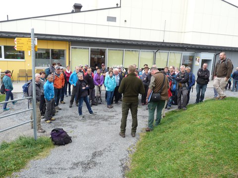 Begrüssung der Obwaldnerinnen und Obwaldner durch Martin Attenberger / Foto: Jasmin Ebneter