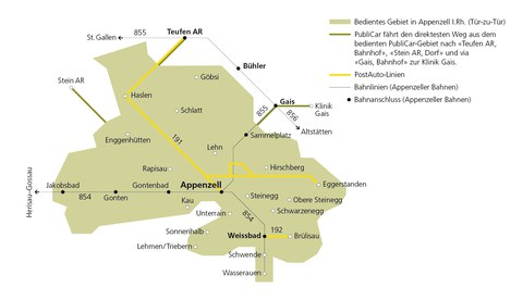 PubliCar-Gebiet ab 12. Dezember 2021